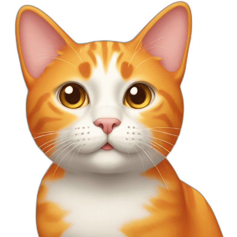 Orange taffy cat emoji