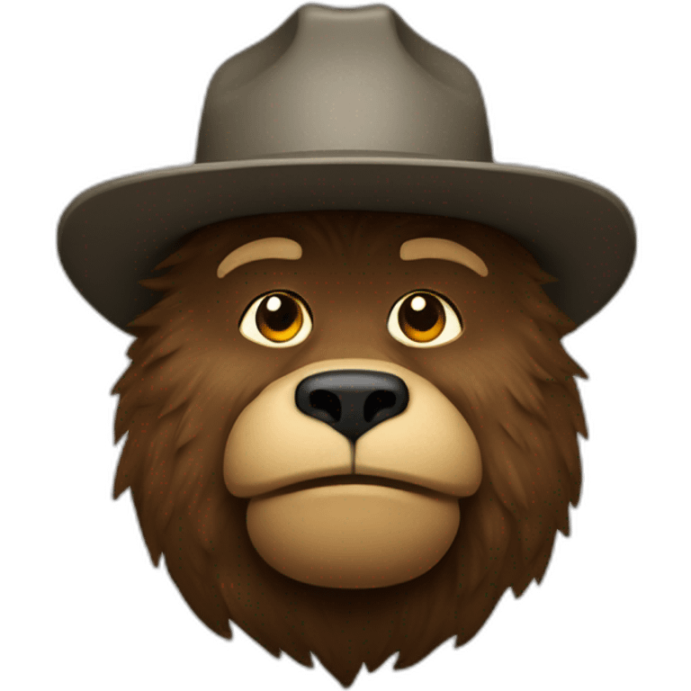 smokey bear and ubermarginsl emoji