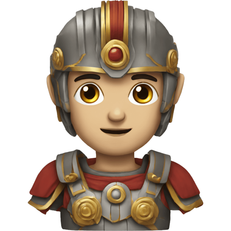 Roman man robot emoji