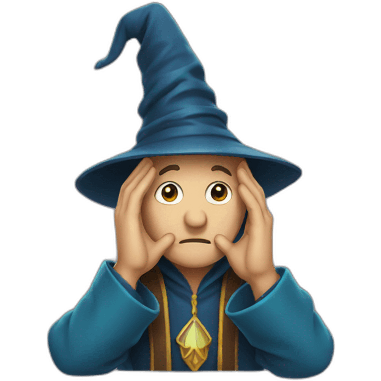 wizard face palm emoji