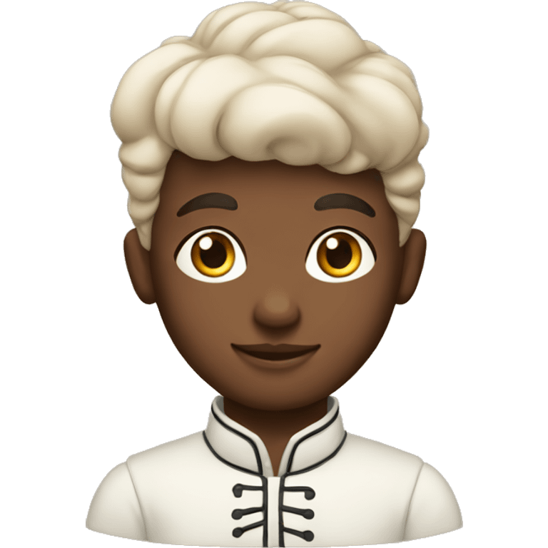 colonial boy with bun emoji