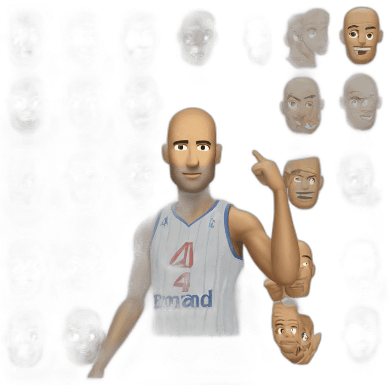 zidane with jordan 4 on his face emoji