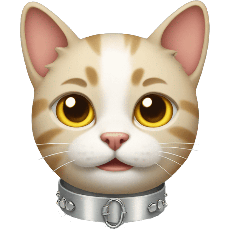 cat with spike collar emoji