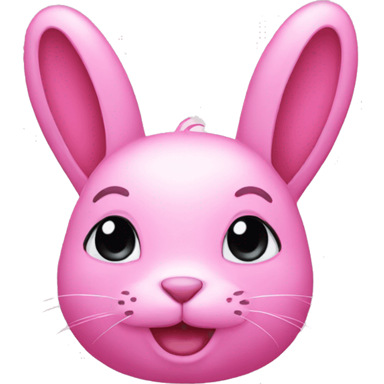 Pink bunny emoji