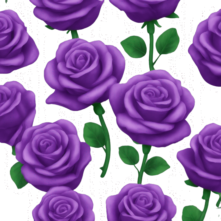 Purple Gliter roses emoji