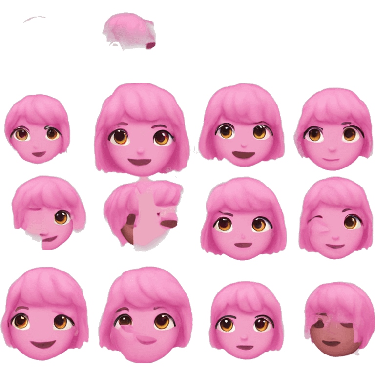 Cute pink aesthetic emoji emoji