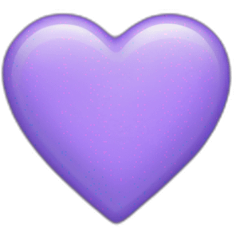 Lavender heart in iPhone emoji style emoji