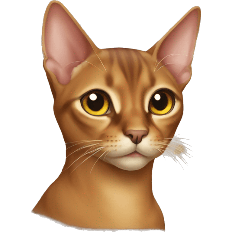 Abyssinian cat emoji