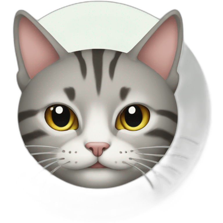 a cat inside no smoking cercle emoji