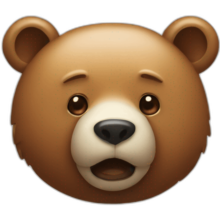 Bear with steam from nose  emoji