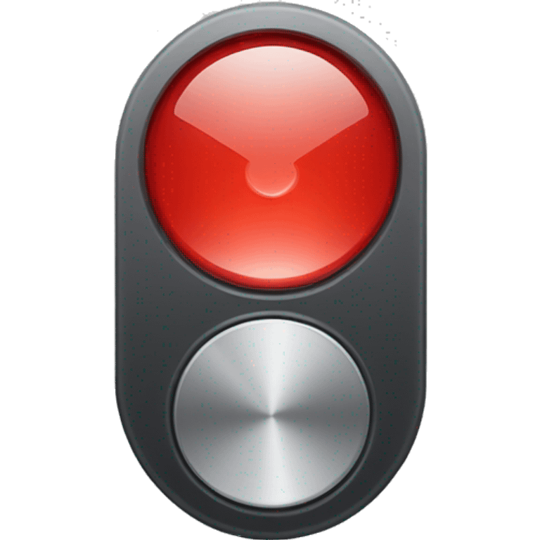 red stop recording button which has circle & a square at the centre of the circle emoji