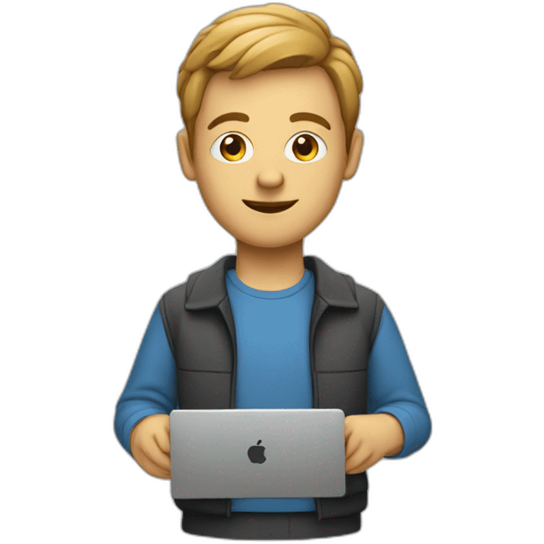 IT guy with a laptop emoji