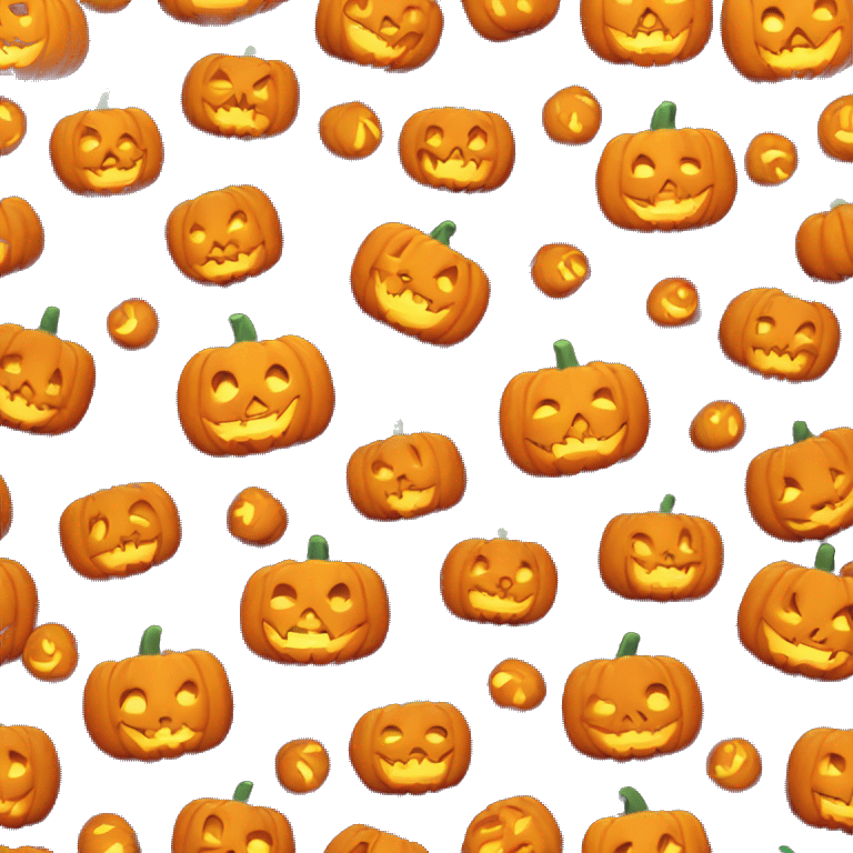 Cute jack o lantern emoji