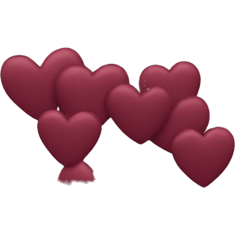 Burgundy heart emoji