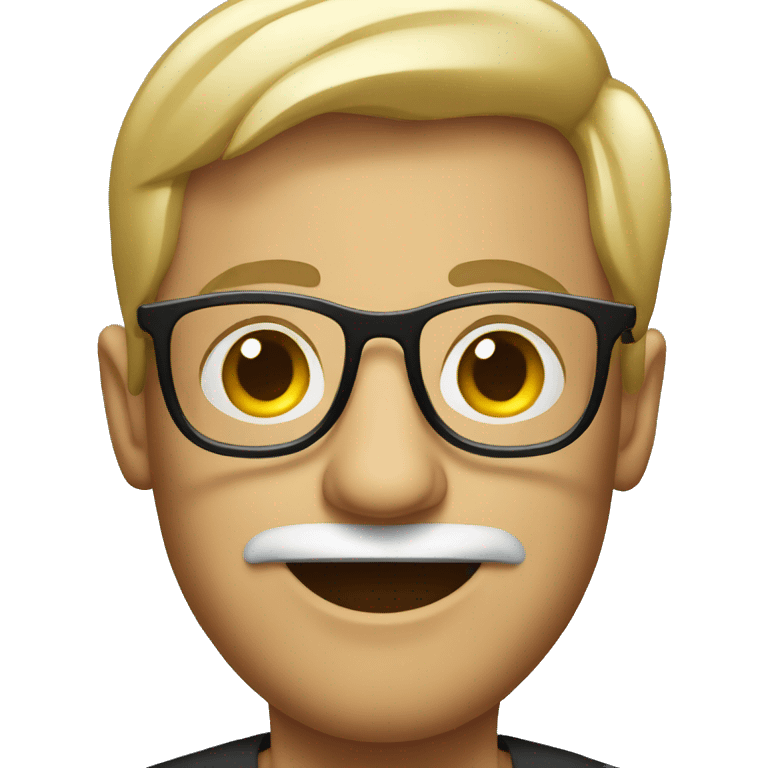 man with big funny party glasses  emoji