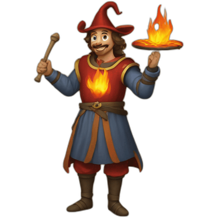 medieval fireeater emoji