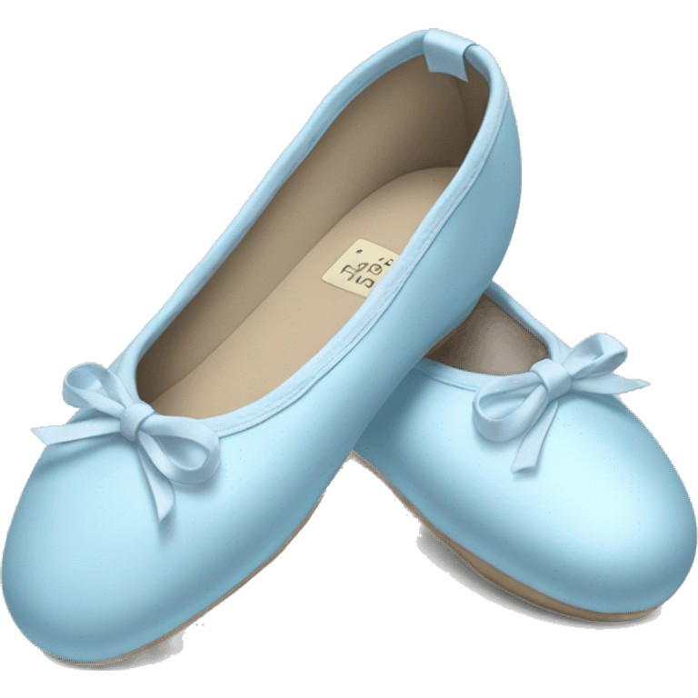 pale blue ballet shoes  emoji