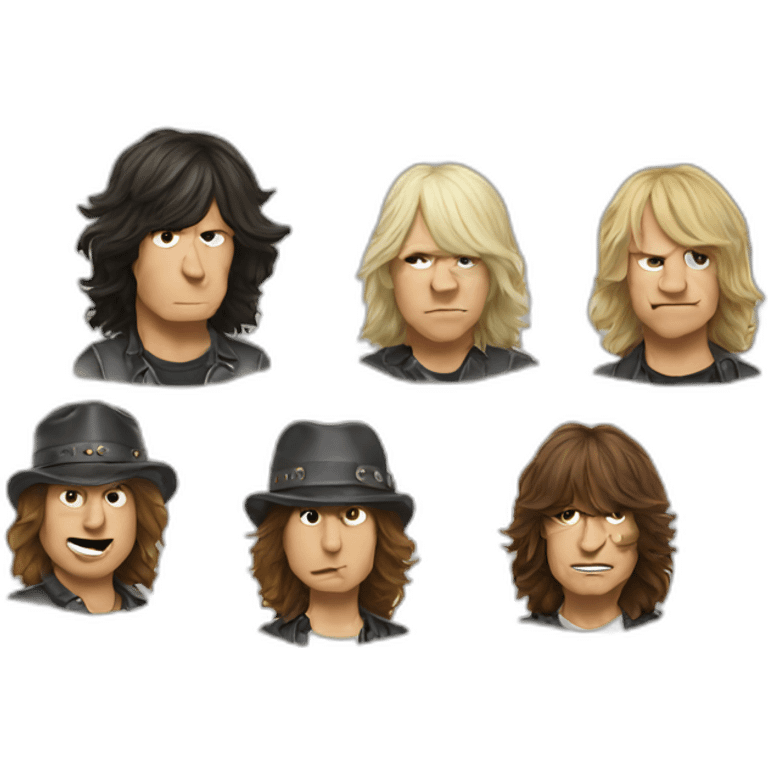 AC DC rock band emoji