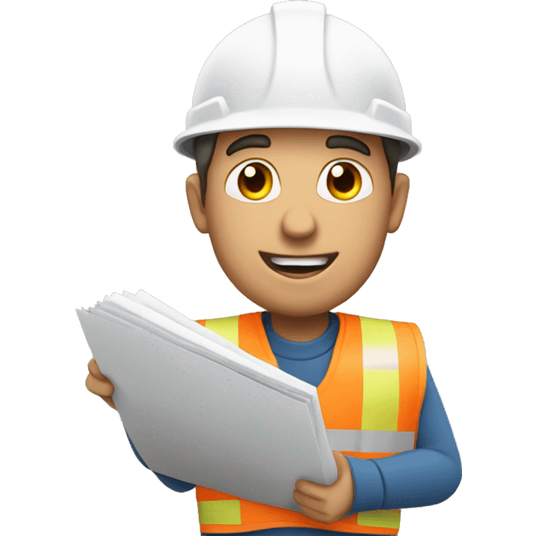 builder with a checklist in hand emoji