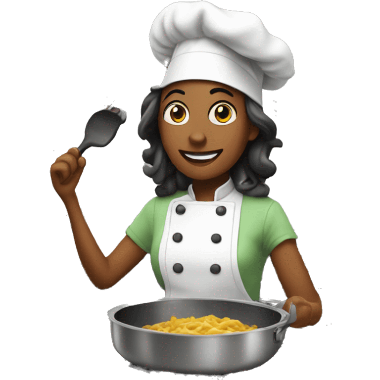 Cooking in the kitchen  emoji