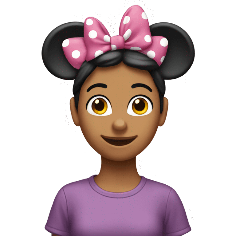 Create an emoji for Minnie Mouse ears emoji