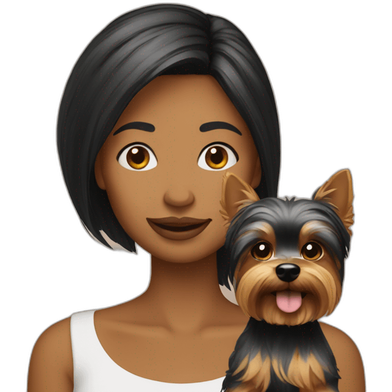 Woman-with-yorkie emoji