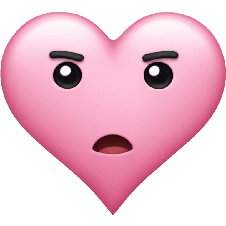 pink heart breaking emoji