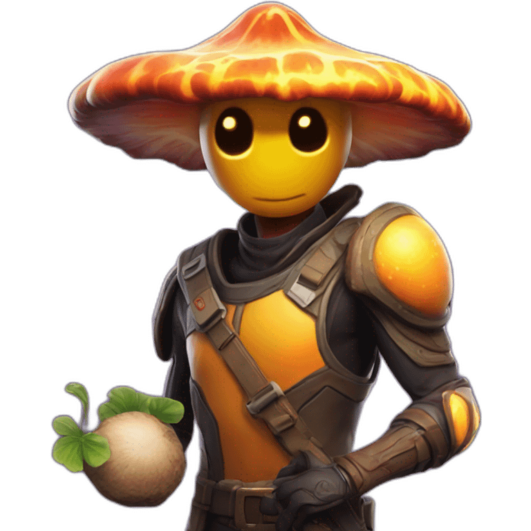 sunspot fortnite holding an mushroom emoji