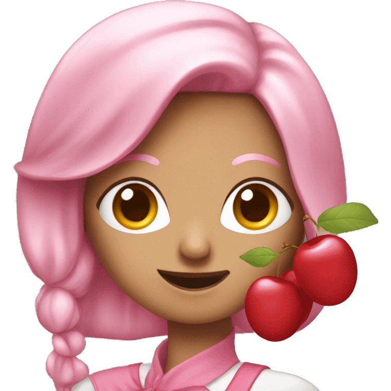 Cherry lady emoji