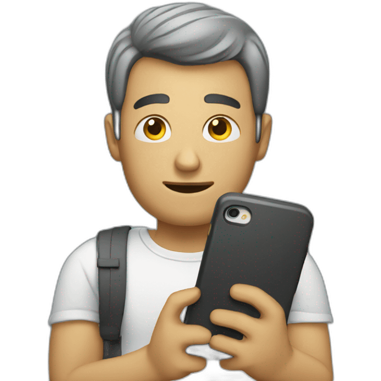 guy with phone emoji