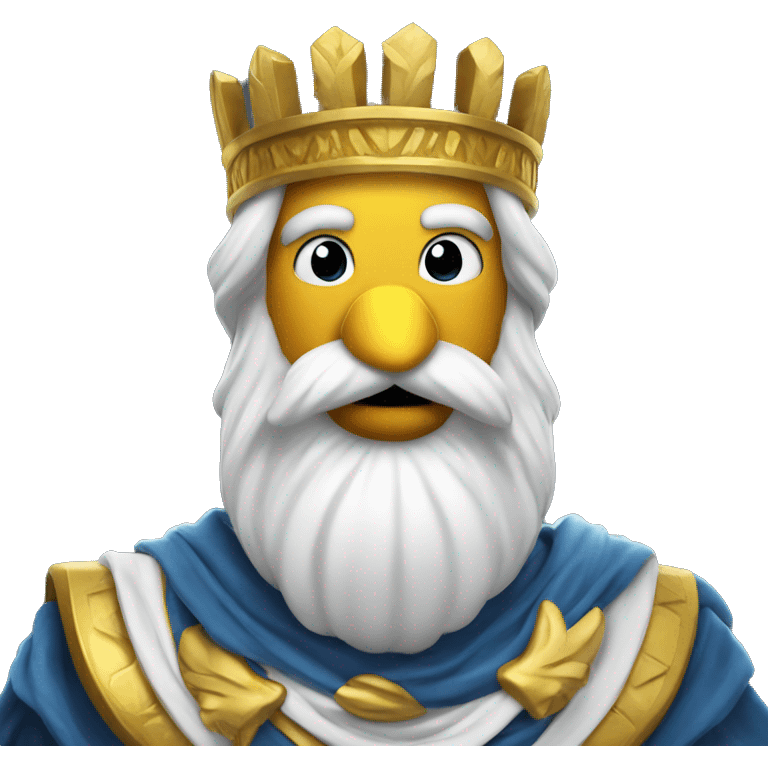 Greek Zeus duck king emoji