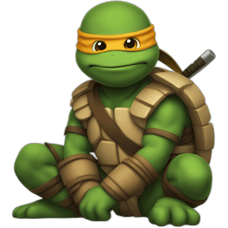 Tortue ninja michelangelo emoji