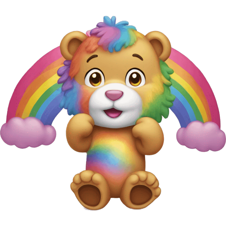 Rainbow carebear  emoji