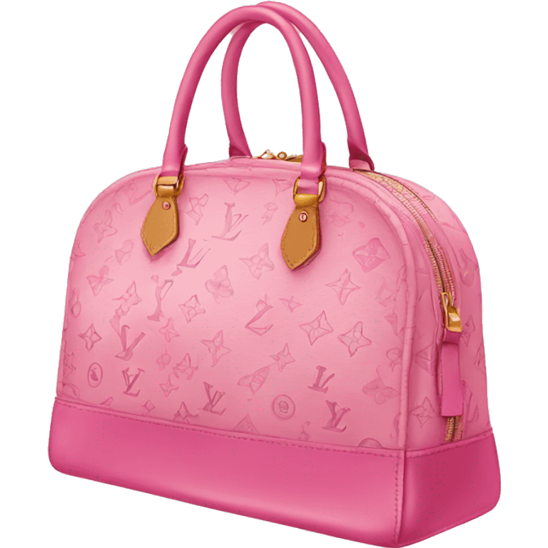 LV BAG pink in the inside of the bag  emoji