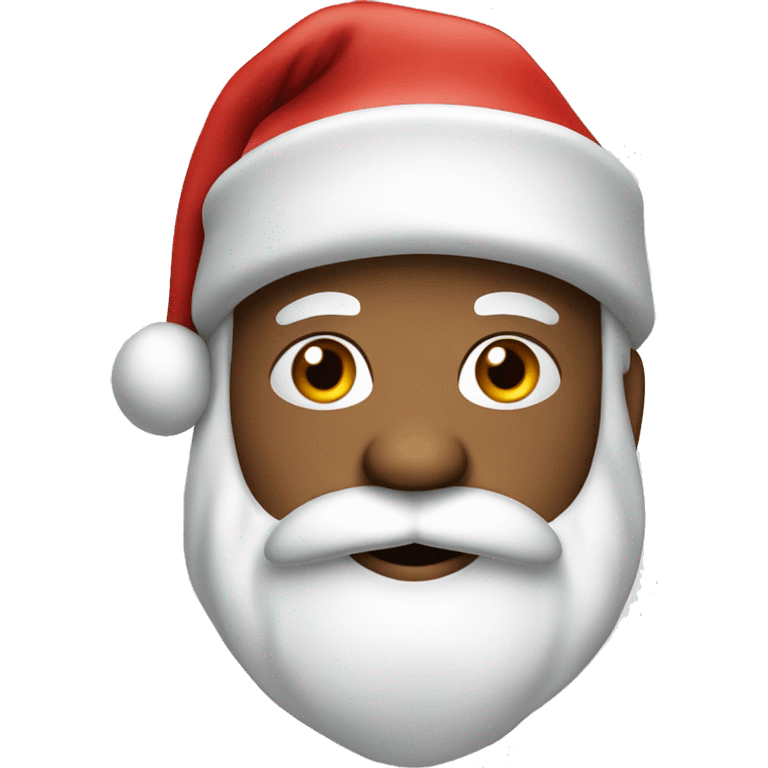 Santa in a Christmas hat emoji