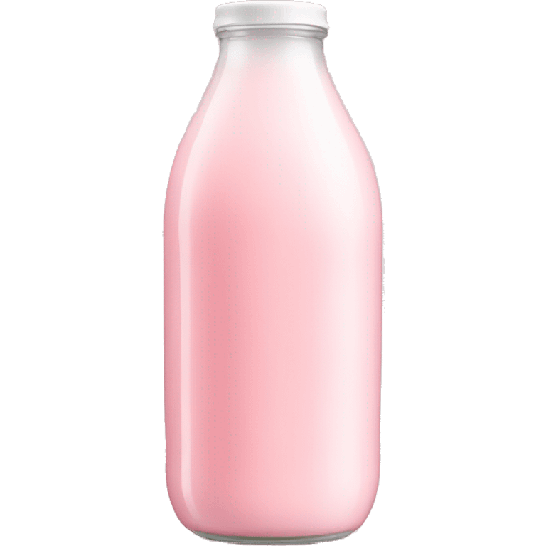 Strawberry milk in a soft pink bottle emoji