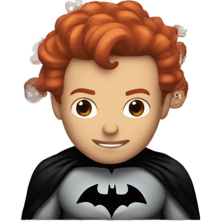 Batman red hair emoji