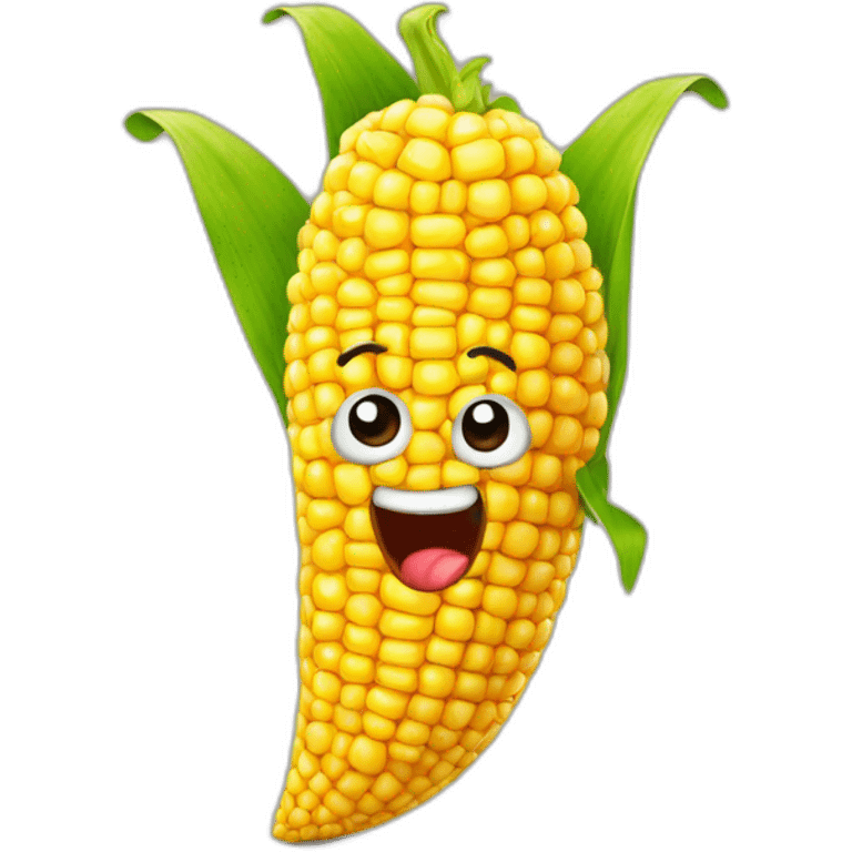 funny corn emoji