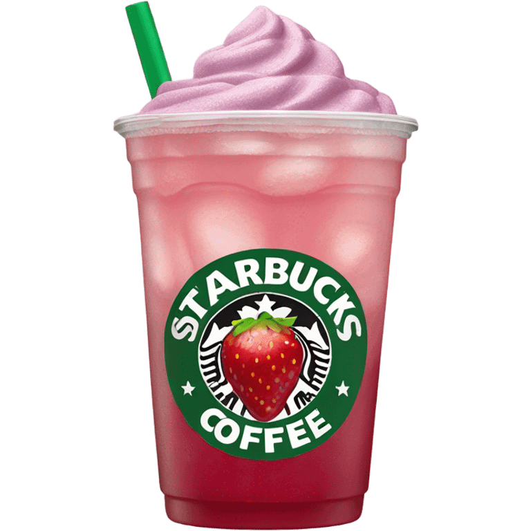 Starbucks strawberry lemonade açaí refresher emoji