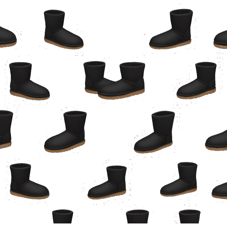 Black uggs emoji