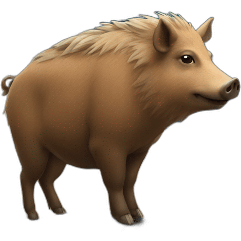 boar on a desk emoji