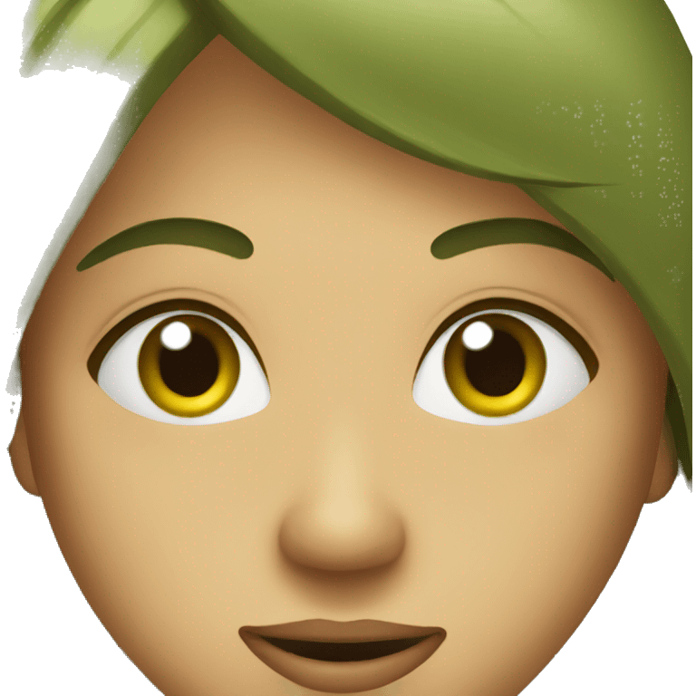 Olive face emoji