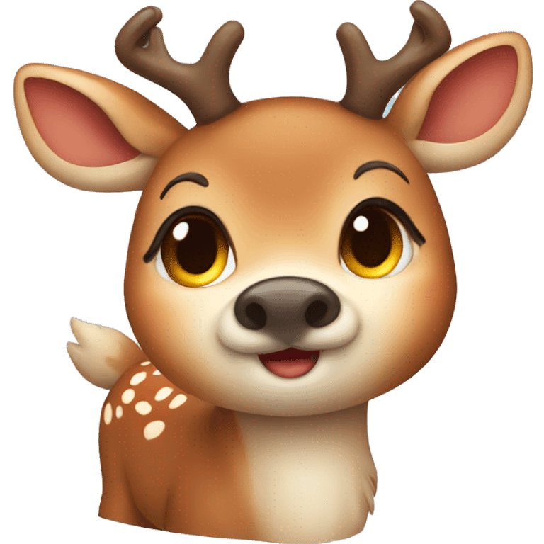 A cute deer emoji