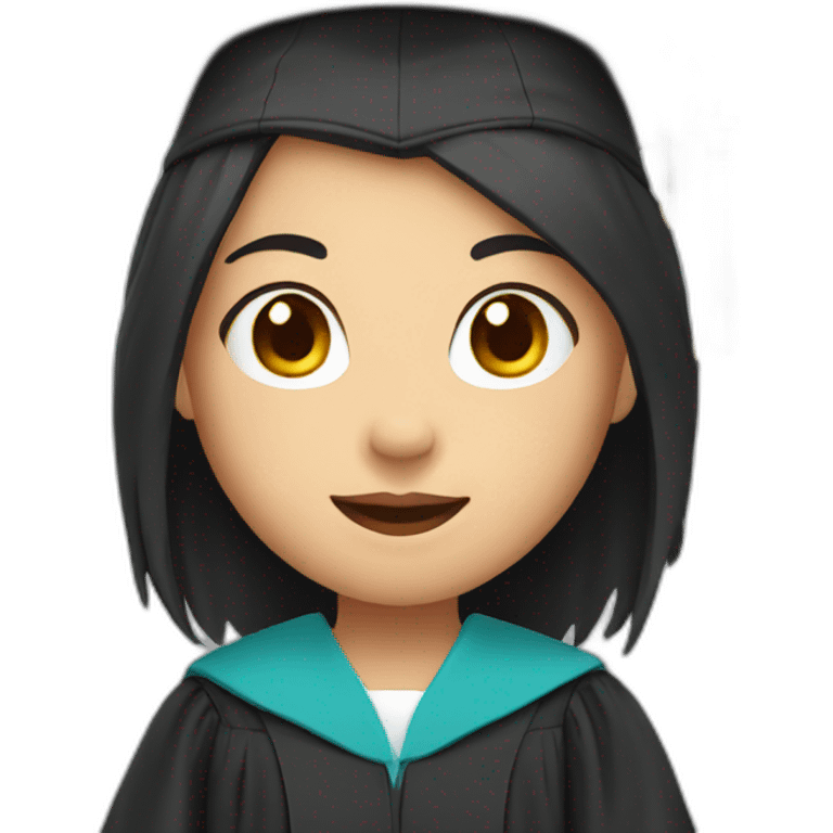 ASIAN GIRL graduate emoji