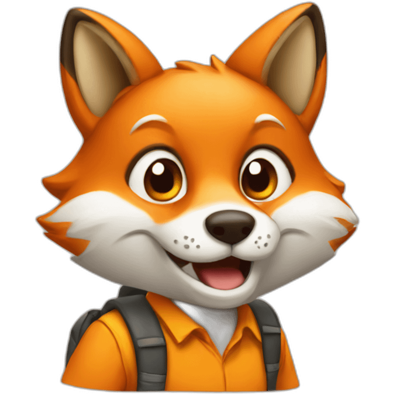 fox in school emoji