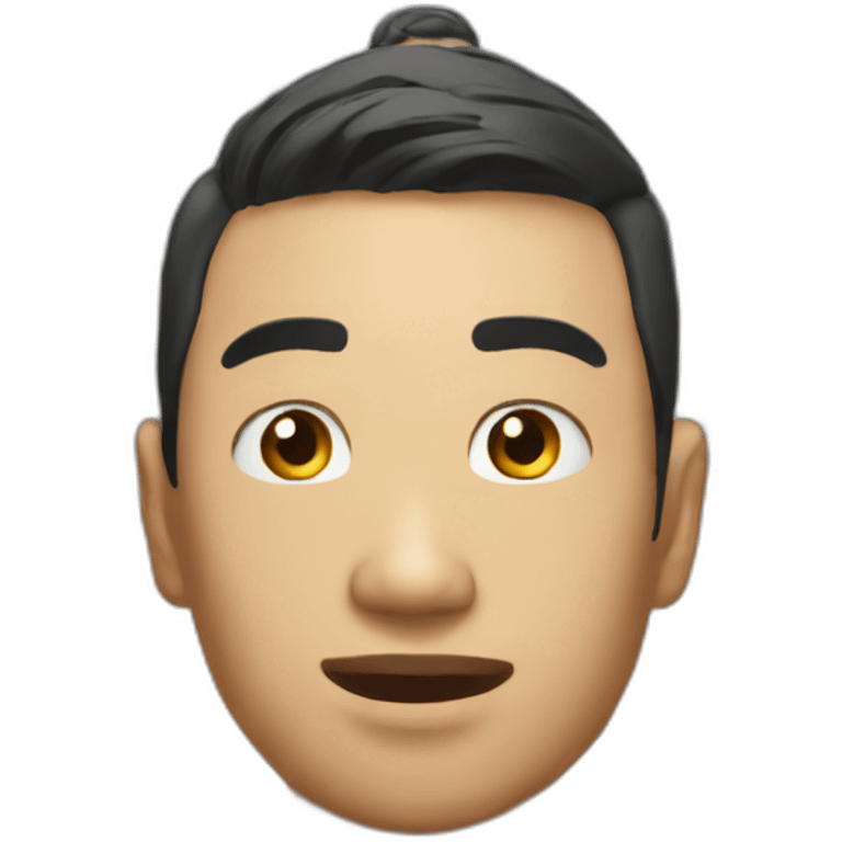 Mind blown Asian guy emoji