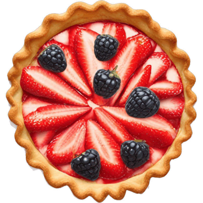 Tarte aux fraises  emoji