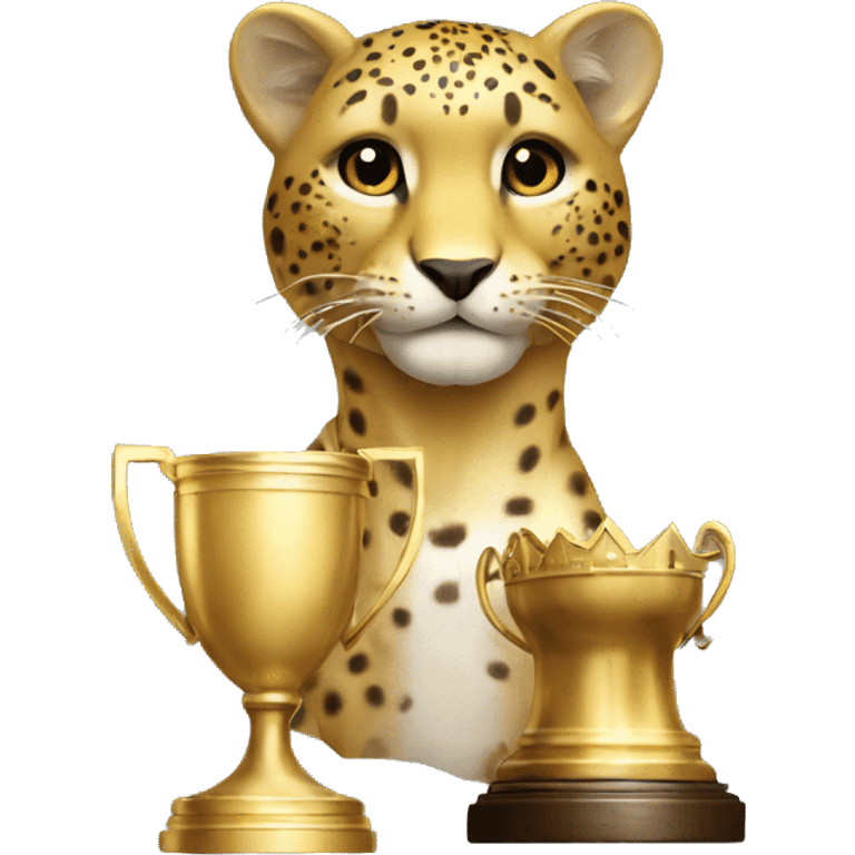 golden gepard with trophy emoji