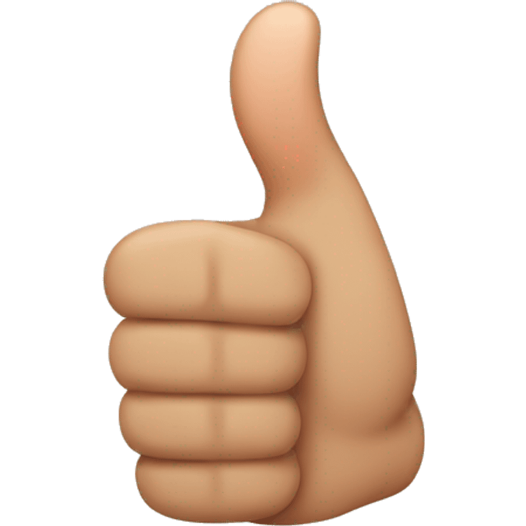 big thumb looks like youtube thumbs up emoji