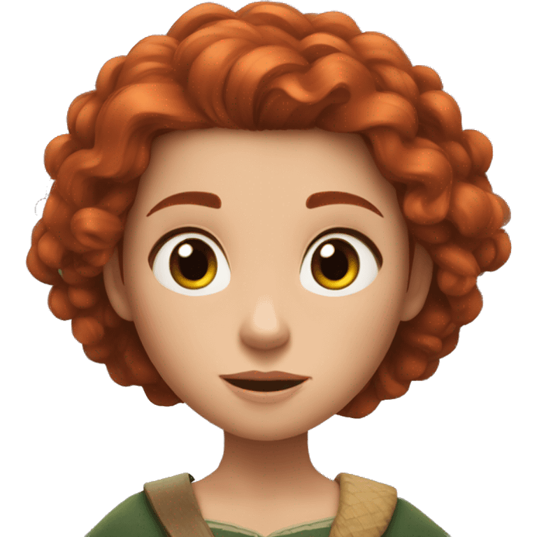 Merida from brave emoji